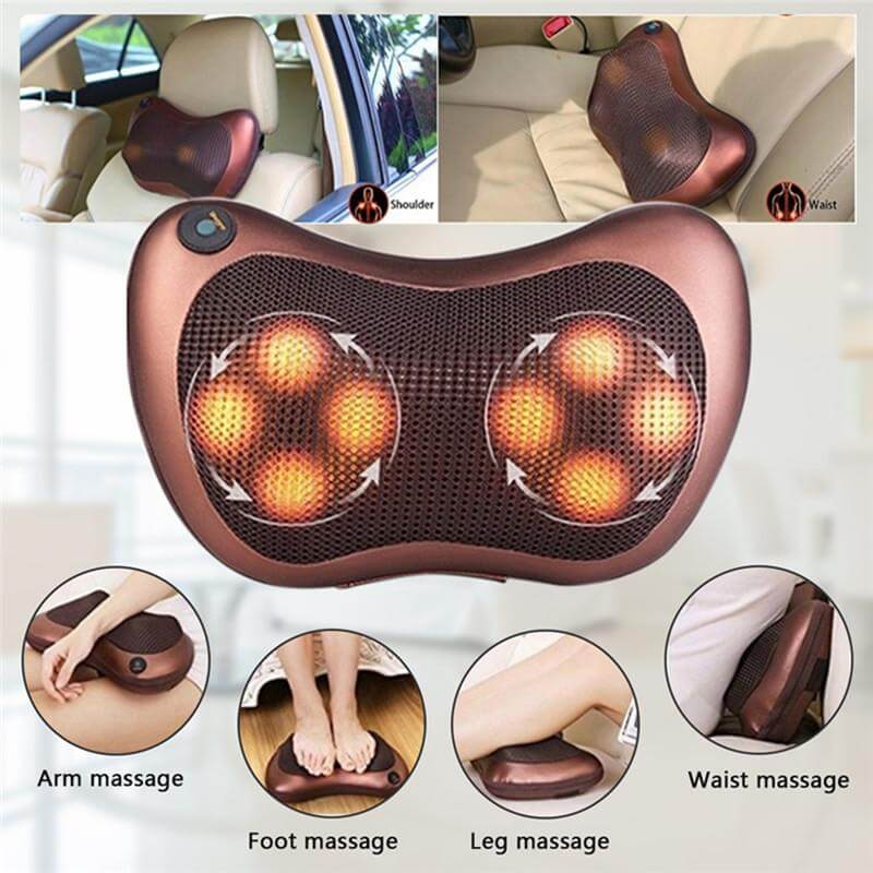 2 in 1 Neck and back massager pillow