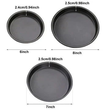 3 Pcs Pizza Pan Set